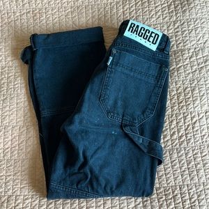 Ragged Cargo Black Jeans